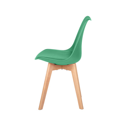 Ensemble de 4 chaises de salle à manger TULIP - Vert lac