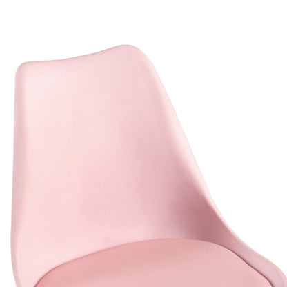 Chaises de salle à manger TULIP rembourrées (Lot de 2/4) - Rose