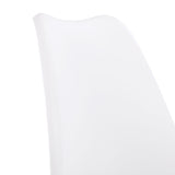 Chaise de salle à manger avec pied en hêtre - Noir et Blanc et Gris-TULIP PP