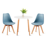 TULIP Chaise de Salle à Manger en PP - Couleurs variées avec pieds Hêtre