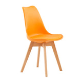 Lot de 4 chaises de salle à manger - Orange/Jaune-Tulip