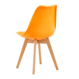 Lot de 4 chaises de salle à manger - Orange/Jaune-Tulip