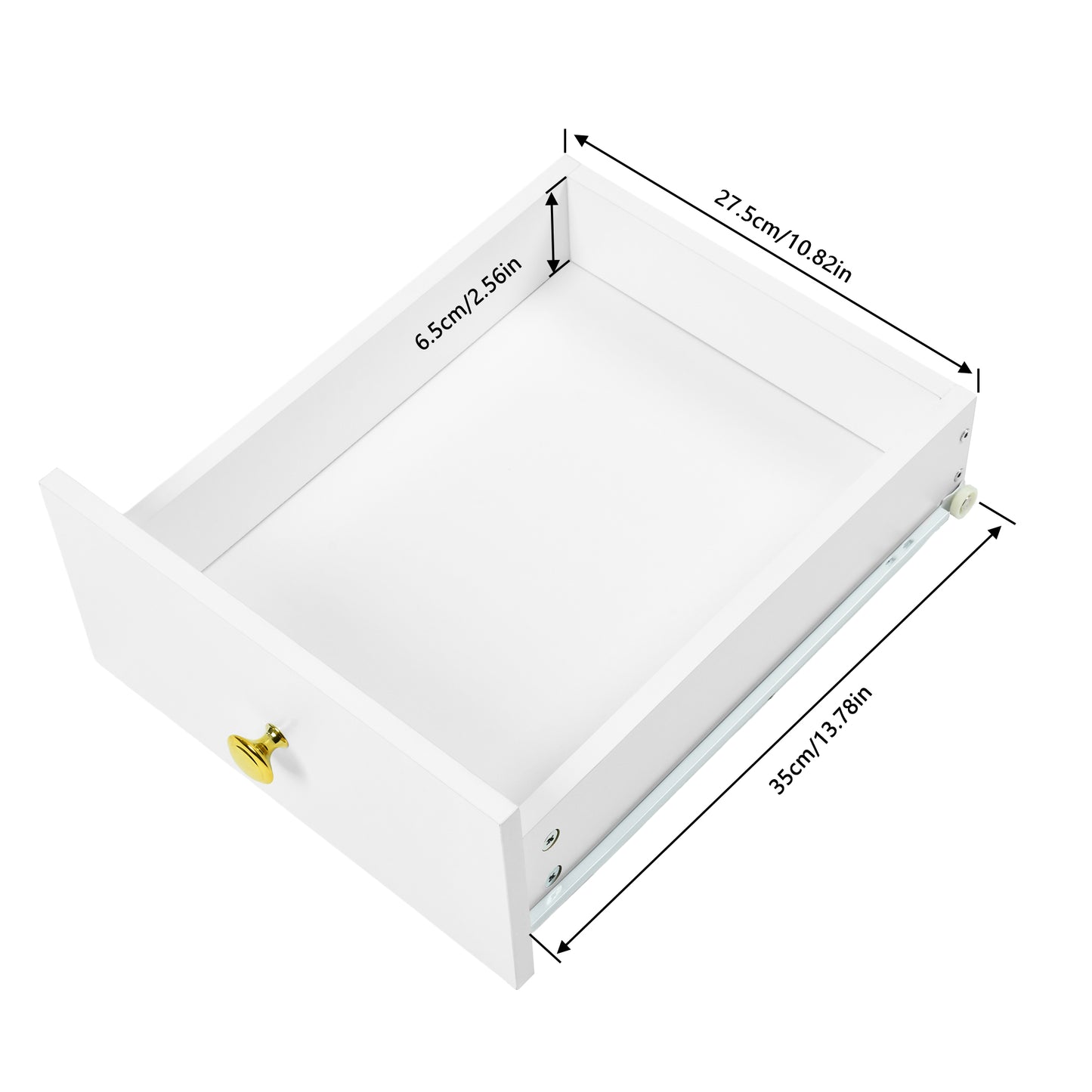 Buffet VIDOR, meuble de cuisine avec support pour micro-ondes - Blanc
