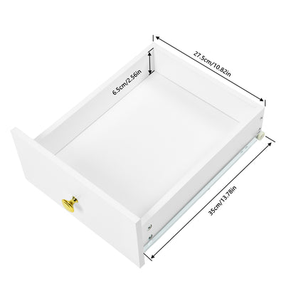 Buffet VIDOR, meuble de cuisine avec support pour micro-ondes - Blanc