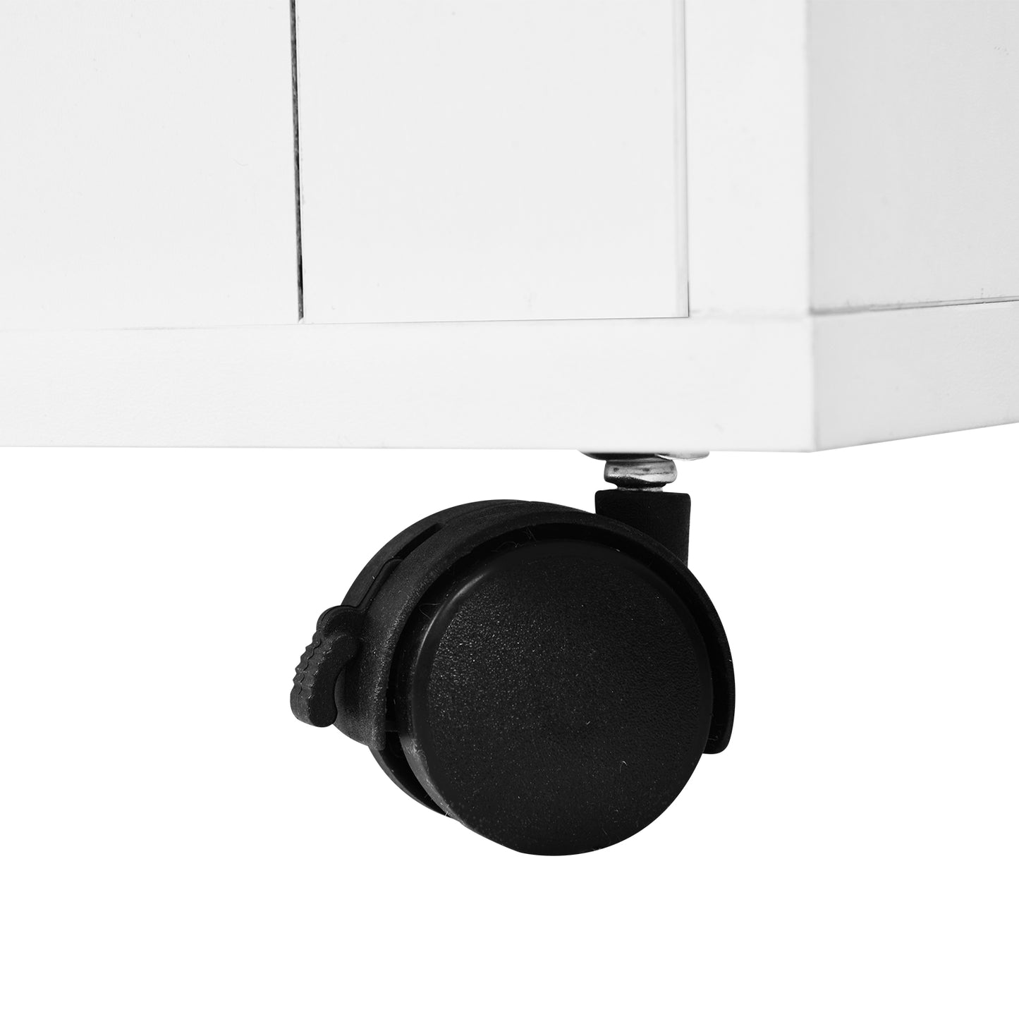 Buffet VIDOR, meuble de cuisine avec support pour micro-ondes - Blanc