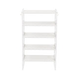 Étagère à épices empilable VILAS en bambou 40 cm, lot de 1/3/5 - Feu/Bois/Blanc