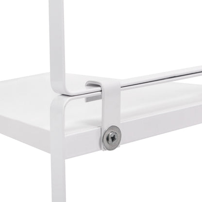 PONCE Étagère de rangement empilable pour cuisine, gain de place, 1/3/5 pièces - Feu/Bois/Blanc