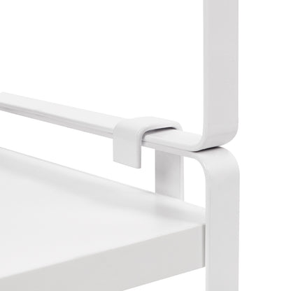 PONCE Étagère de rangement empilable pour cuisine, gain de place, 1/3/5 pièces - Feu/Bois/Blanc