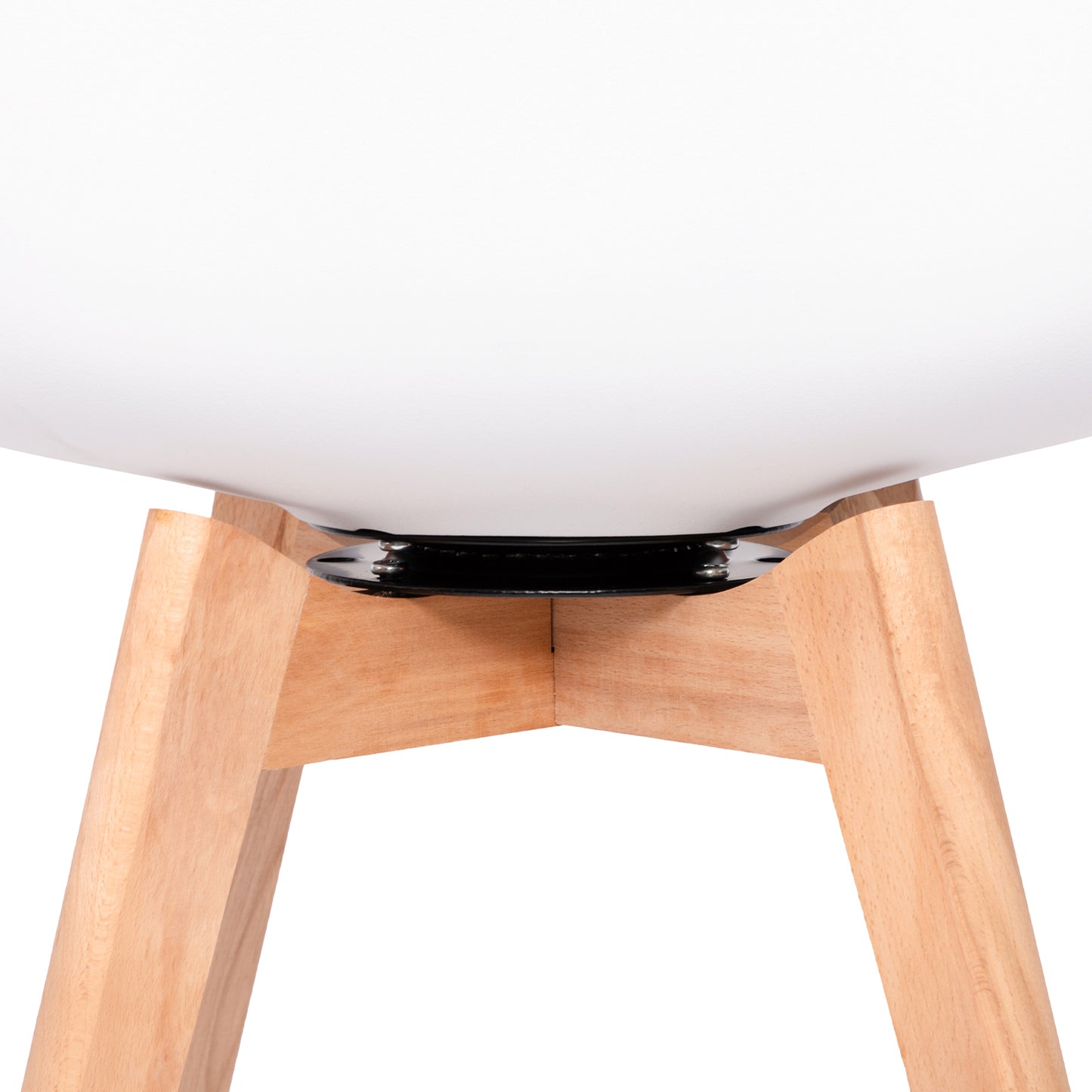 Ensemble de chaises de salle à manger pivotantes sans accoudoirs 360° – Set de 2/4 VINCO – Noir/Blanc/Gris