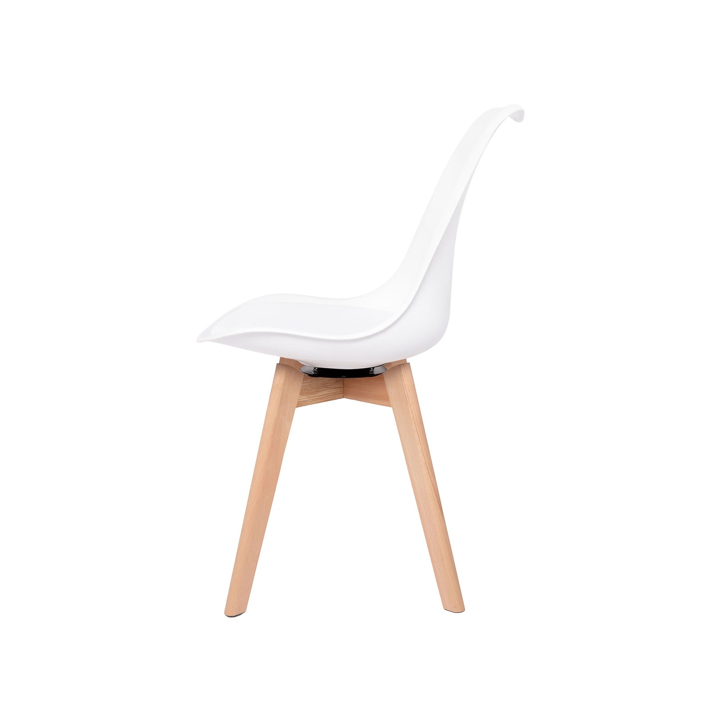 Ensemble de chaises de salle à manger pivotantes sans accoudoirs 360° – Set de 2/4 VINCO – Noir/Blanc/Gris