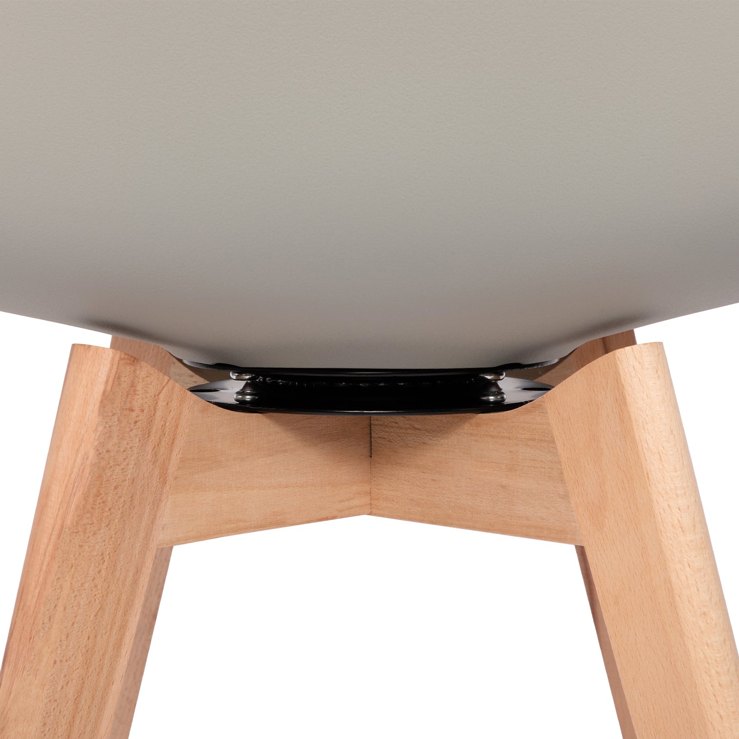 Ensemble de chaises de salle à manger pivotantes sans accoudoirs 360° – Set de 2/4 VINCO – Noir/Blanc/Gris