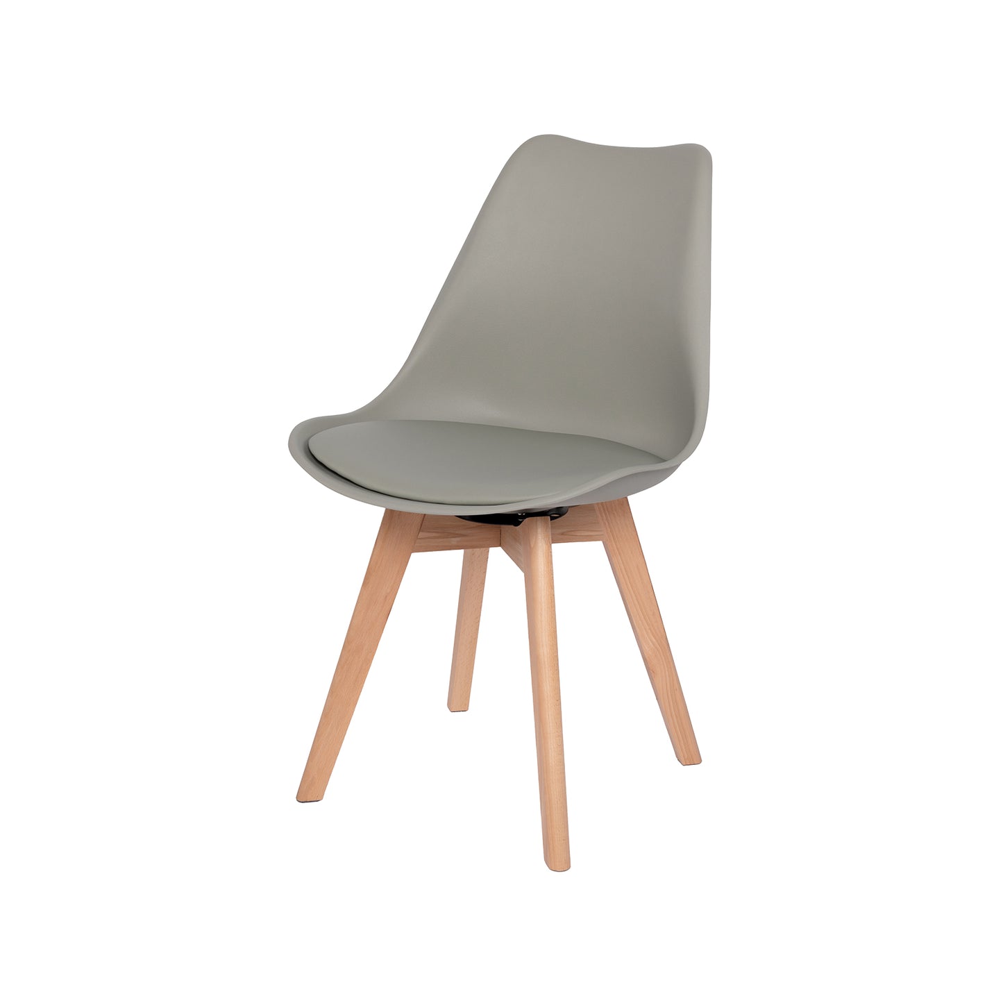 Ensemble de chaises de salle à manger pivotantes sans accoudoirs 360° – Set de 2/4 VINCO – Noir/Blanc/Gris