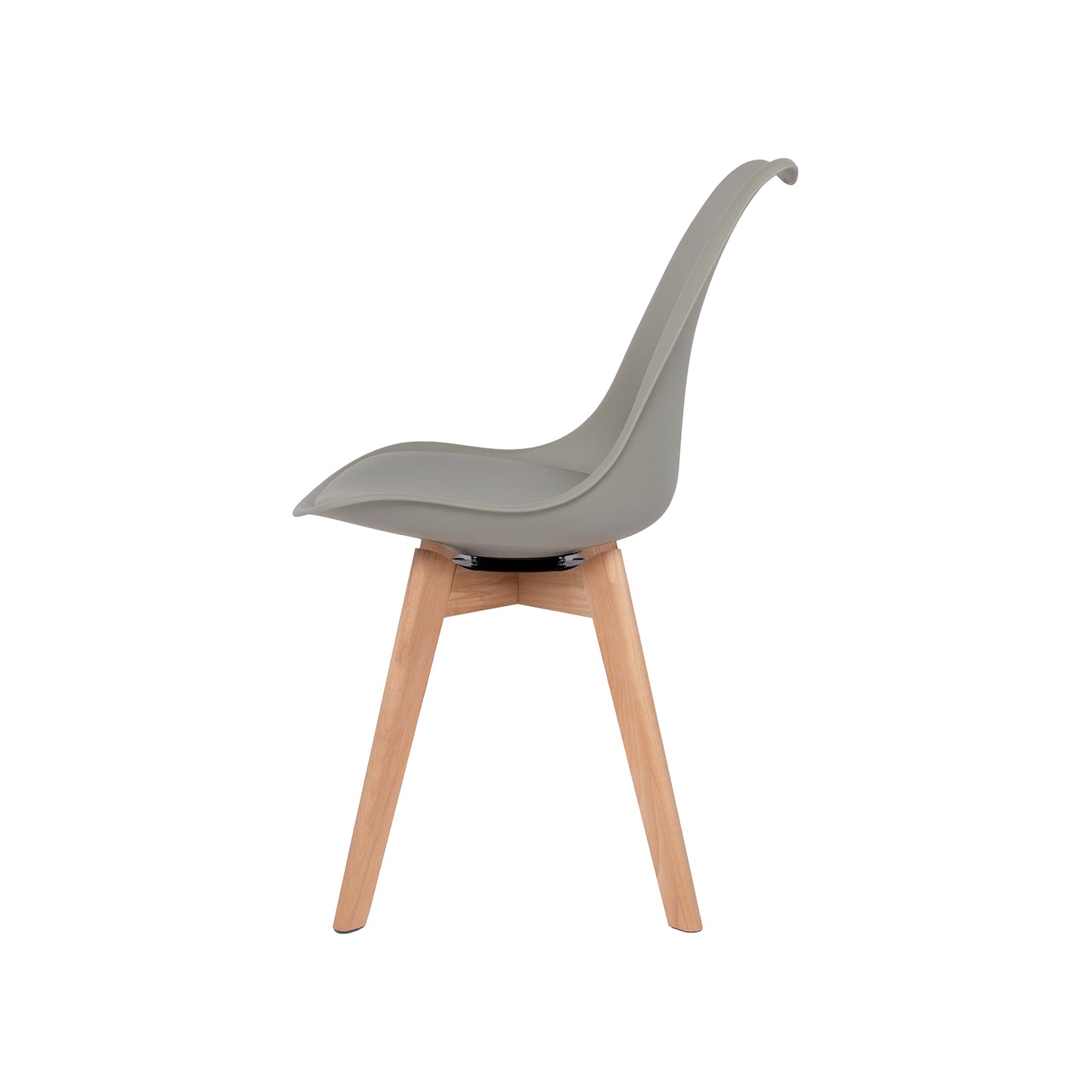 Ensemble de chaises de salle à manger pivotantes sans accoudoirs 360° – Set de 2/4 VINCO – Noir/Blanc/Gris