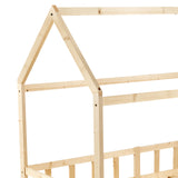 Lit Cabane Pour maison Enfants avec 196*97cm- Bois/Blanc - YORK