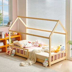 Lit Cabane Pour maison Enfants avec 196*97cm- Bois/Blanc - YORK