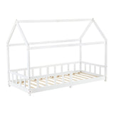 Lit Cabane Pour maison Enfants avec 196*97cm- Bois/Blanc - YORK