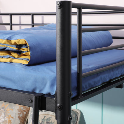 BUNK Lit superposé en métal Noir de