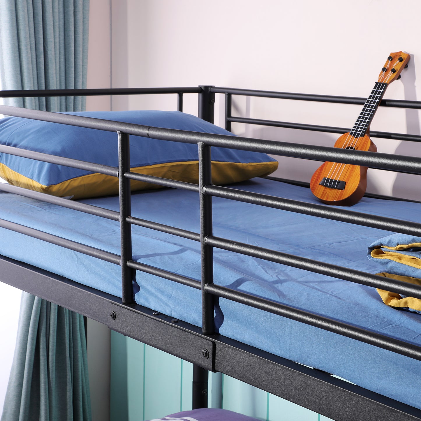 BUNK Lit superposé en métal Noir de
