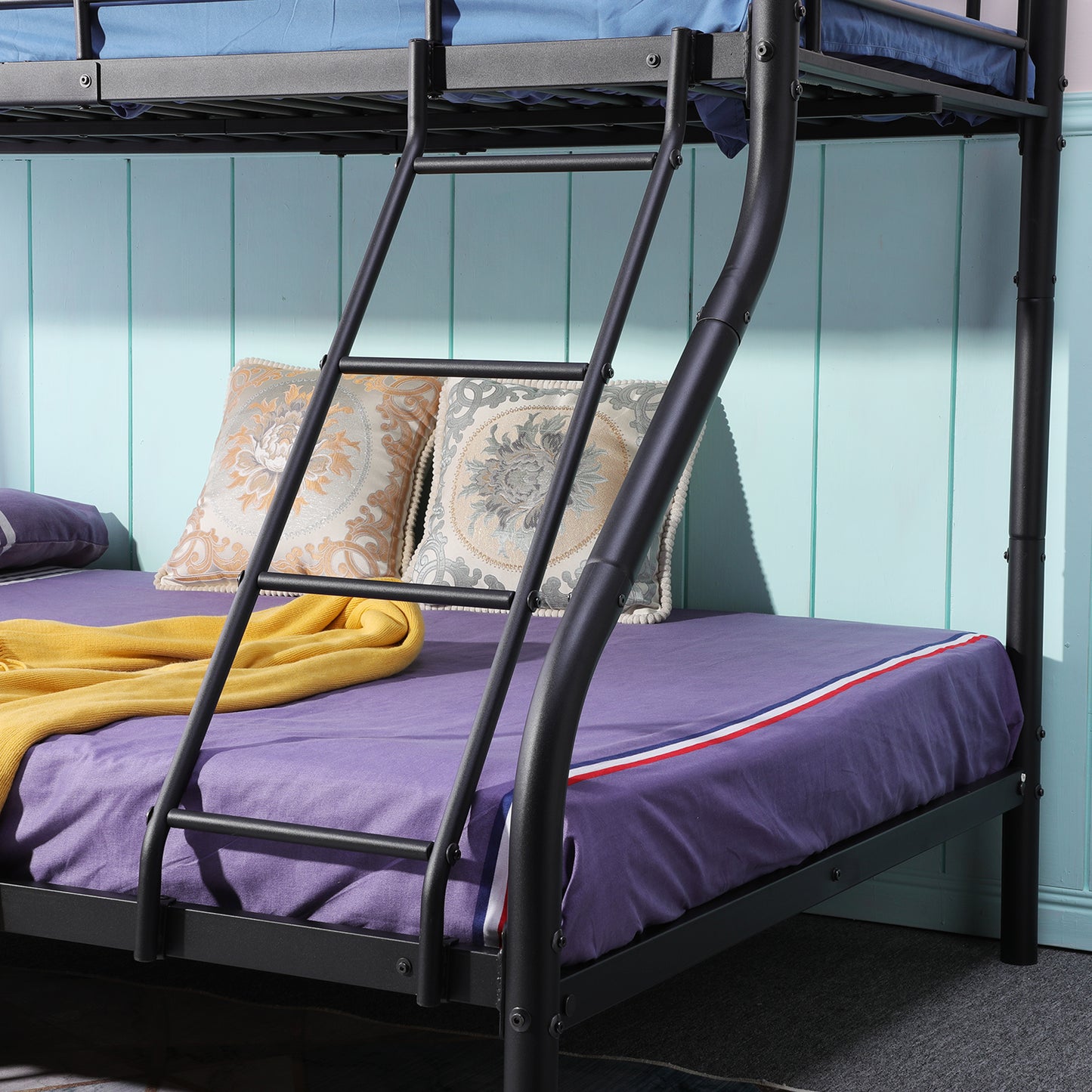 BUNK Lit superposé en métal Noir de