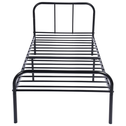 MILO Lit Simple/Double en Métal 94 * 196 cm/143 * 196 cm - Noir