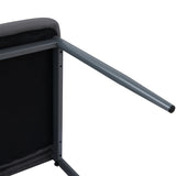 ANN-HANDLE Esszimmerst¨¹hle Kunstleder Polsterstuhl Moderner K¨¹chenstuhl Stuhl Esszimmer - Schwarz/Wei?/Dunkelgrau