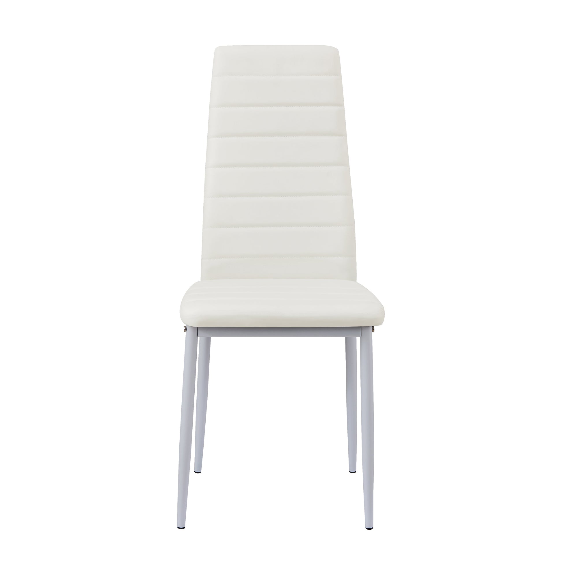ANN PVC Esszimmerst¨¹hle Moderner K¨¹chenstuhl bequemer Polsterstuhl - Schwarz/Wei?/Dunkelgrau