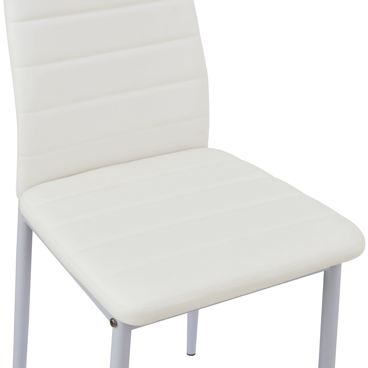 ANN PVC Esszimmerst¨¹hle Moderner K¨¹chenstuhl bequemer Polsterstuhl - Schwarz/Wei?/Dunkelgrau