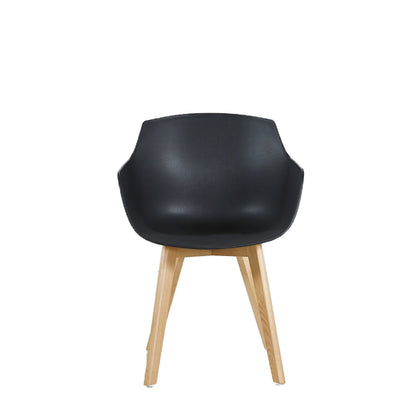 Chaises Scandinaves de Salle à Manger en Bein Hêtre avec  Lot de 2/4 - Noir/Blanc/Gris-CLOVER