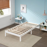 CYCAS Cadre de lit  en bois massif durable avec lattes robustes au design moderne
