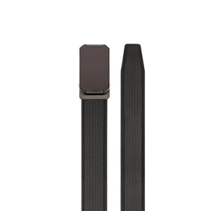 Derry Ceinture classique en cuir de vachette avec boucle automatique, Gun Black