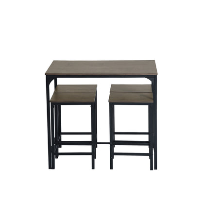 FAIRMAN Ensemble De Table De Bar Avec 1 Table Et 4 Chaises