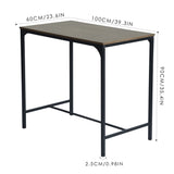 FAIRMAN Ensemble De Table De Bar Avec 1 Table Et 4 Chaises