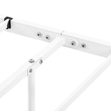 LAVER Lit Simple/Double en Métal 90/100/120/140 x 200 CM - Noir/ Blanc