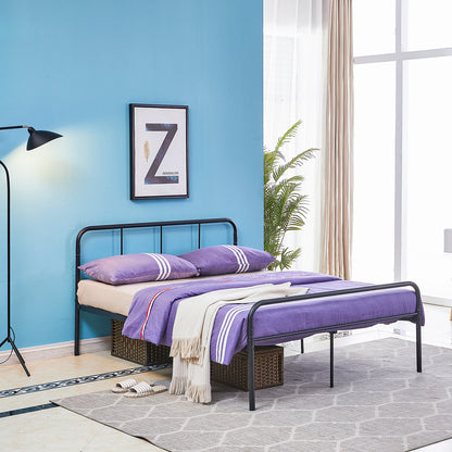 MILO Lit Simple/Double en Métal 94 * 196 cm/143 * 196 cm - Noir