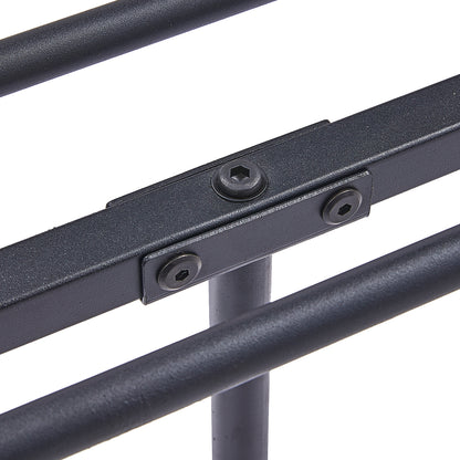 MILO Lit Simple/Double en Métal 94 * 196 cm/143 * 196 cm - Noir