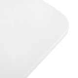 ROOKIE Table à Manger Carrée en MDF avec Pieds en Hêtre 80 * 80 * 75 cm - Blanc