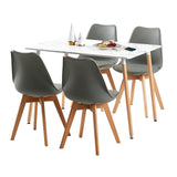 SAGE Rectangulaire Table de Salle à Manger en MDF Scandinave Style en Bois 110*70*74cm - Couleur Marbre