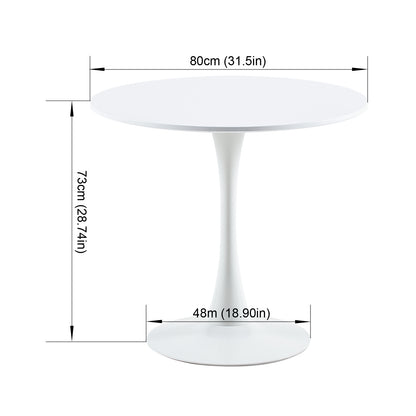 TULIP Tour Table Supérieure De Facile Loisirs Table à Manger Nordique Table Tulipe Balcon Petite Table Ronde - Blanc