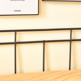 TUNA Canapé-lit Simple en Métal Convient pour matelas 90*190 cm - Noir